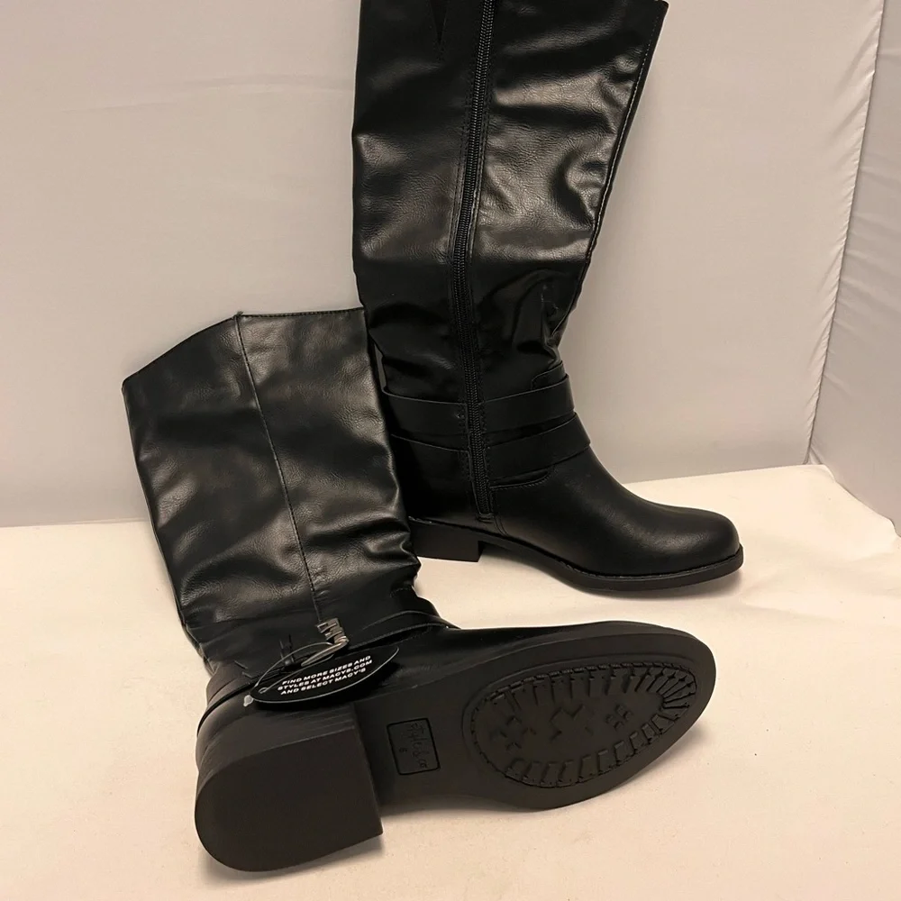 NEW Style & Co. Black Knee-High Boots 6M